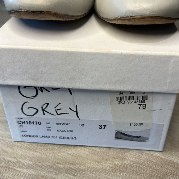 Chloe london lamb leather Lauren Ballerina flat in iceberg color. Size 37 - Picture 6 of 12
